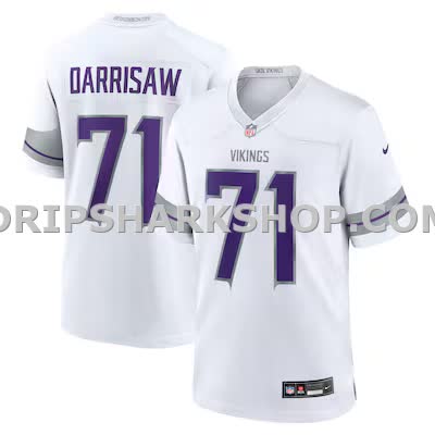 Mens Nike Christian Darrisaw White Minnesota Vikings Alternate Game Jersey