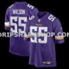 Mens Nike Eric Wilson Purple Minnesota Vikings Team Game Jersey