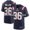 NFL220640M01-bd9908 Mens Nike Lawyer Milloy Navy New England Patriots Game Retired Player Jersey Pi3994000