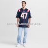 Mens Nike Julian Ashby Navy New England Patriots Team Game Jersey