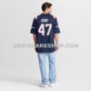 Mens Nike Julian Ashby Navy New England Patriots Team Game Jersey