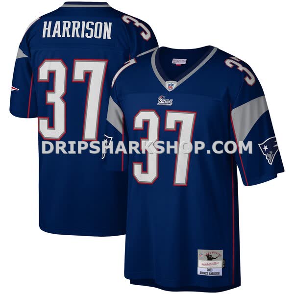 Mens Mitchell And Ness Rodney Harrison Navy New England Patriots Legacy Replica Jersey Pi3604000