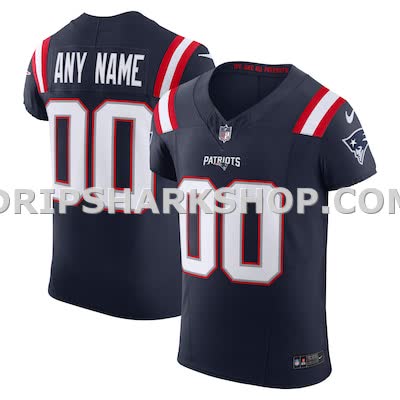 Mens Nike Navy New England Patriots Vapor Fuse Elite Custom Jersey