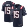 NFL221801G04-ecb355 Mens Nike Marte Mapu Navy New England Patriots Game Jersey