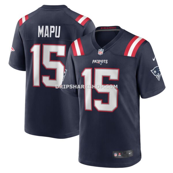 NFL221801G04-ecb355 Mens Nike Marte Mapu Navy New England Patriots Game Jersey