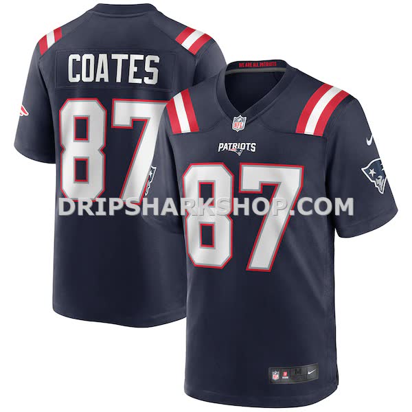 Mens Nike Ben Coates Navy New England Patriots Game Retired Player Jersey Pi3994000