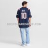 NFL222324G11-4e6024 Mens Nike Drake Maye Navy New England Patriots Super Bowl Lx Patch Game Jersey