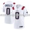 NFL2238e7M01-7a5fa3 Mens Nike Christian Gonzalez White New England Patriots Game Jersey