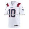 NFL223be3G05-0e286d Mens Nike Drake Maye White New England Patriots Player Game Jersey