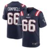 Mens Nike Will Campbell Navy New England Patriots Team Game Jersey