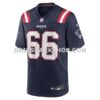 Mens Nike Will Campbell Navy New England Patriots Team Game Jersey