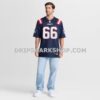 Mens Nike Will Campbell Navy New England Patriots Team Game Jersey