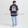 Mens Nike Will Campbell Navy New England Patriots Team Game Jersey