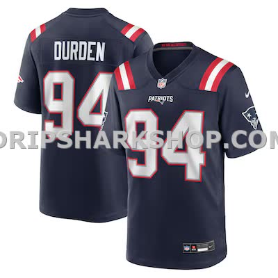 Mens Nike Cory Durden Navy New England Patriots Team Game Jersey
