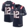 Mens Nike Tom Brady Navy New England Patriots Game Retired Player Jersey Pi4725000