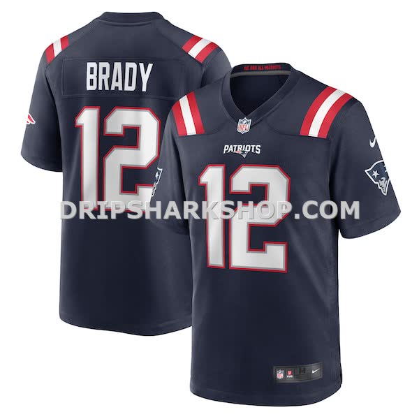 Mens Nike Tom Brady Navy New England Patriots Game Retired Player Jersey Pi4725000