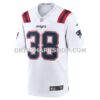 Mens Nike Rhamondre Stevenson White New England Patriots Game Player Jersey Pi5185000