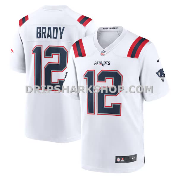 Mens Nike Tom Brady White New England Patriots Retired Game Jersey Pi5342000