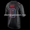 NFL225687G06-b2f0d0 Mens Nike Drake Maye Black New England Patriots Super Bowl Lx Patch Carbon Fashion Game Jersey