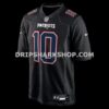 NFL226305G05-8c46b0 Mens Nike Drake Maye Carbon Black New England Patriots Game Jersey