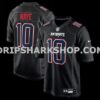 NFL226305M01-6269bc Mens Nike Drake Maye Carbon Black New England Patriots Game Jersey
