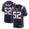 Mens Nike Marcus Bryant Navy New England Patriots Team Game Jersey
