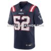 Mens Nike Marcus Bryant Navy New England Patriots Team Game Jersey