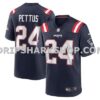 Mens Nike Dell Pettus Navy New England Patriots Game Jersey
