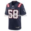 Mens Nike Jared Wilson Navy New England Patriots Team Game Jersey