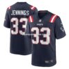 Mens Nike Anfernee Jennings Navy New England Patriots Team Game Jersey