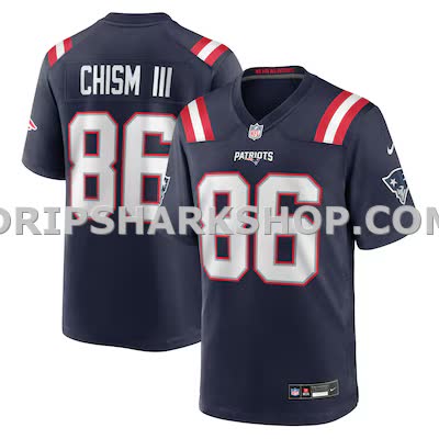 Mens Nike Efton Chism Iii Navy New England Patriots Team Game Jersey
