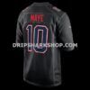 NFL22778bG06-229bc1 Mens Nike Drake Maye Carbon Black New England Patriots Fashion Game Jersey