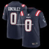 NFL227f85G04-7ec088 Mens Nike Christian Gonzalez Navy New England Patriots Team Game Jersey