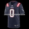 NFL227f85G05-7ff523 Mens Nike Christian Gonzalez Navy New England Patriots Team Game Jersey