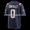 NFL227f85G06-dc701f Mens Nike Christian Gonzalez Navy New England Patriots Team Game Jersey