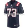 NFL2293c5G01-4d4644 Mens Nike John Hannah Navy New England Patriots Game Retired Player Jersey Pi3994000