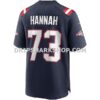 NFL2293c5G02-672ad7 Mens Nike John Hannah Navy New England Patriots Game Retired Player Jersey Pi3994000