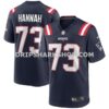 NFL2293c5M01-7e22ee Mens Nike John Hannah Navy New England Patriots Game Retired Player Jersey Pi3994000