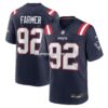 NFL22988fG04-6c36c2 Mens Nike Joshua Farmer Navy New England Patriots Team Game Jersey