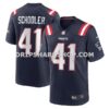 NFL22a03eM01-5ba104 Mens Nike Brenden Schooler Navy New England Patriots Game Player Jersey Pi5115000