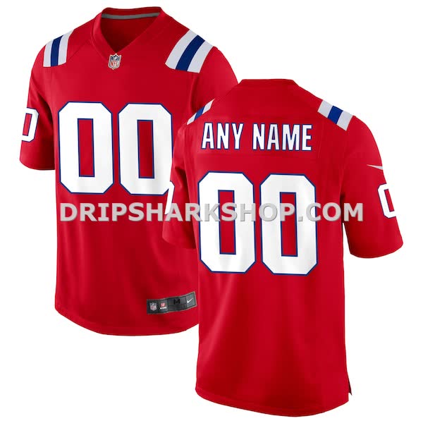 Mens Nike Red New England Patriots Alternate Custom Jersey Pi3911000