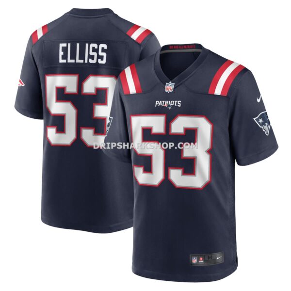 NFL22b465G04-a78bf8 Mens Nike Christian Elliss Navy New England Patriots Game Jersey