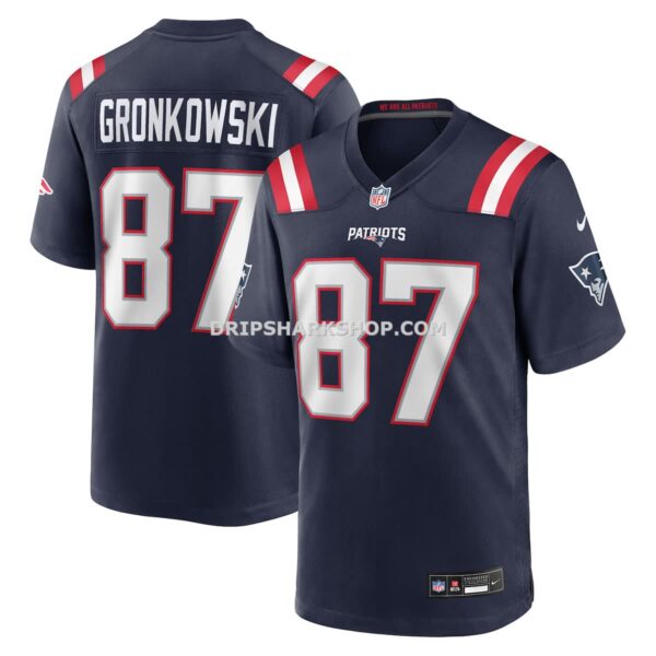 Mens Nike Rob Gronkowski Navy New England Patriots Team Retired Player Game Jersey