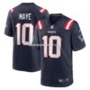 NFL22b85bG04-3c94e0 Mens Nike Drake Maye Navy New England Patriots Player Game Jersey