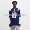NFL22b85bG07-9ace04 Mens Nike Drake Maye Navy New England Patriots Player Game Jersey