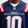 NFL22b85bG10-551de6 Mens Nike Drake Maye Navy New England Patriots Player Game Jersey