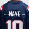 NFL22b85bG11-4520a8 Mens Nike Drake Maye Navy New England Patriots Player Game Jersey