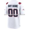 Mens Nike White New England Patriots Custom Game Jersey Pi3889000