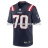 Mens Nike Caedan Wallace Navy New England Patriots Game Jersey