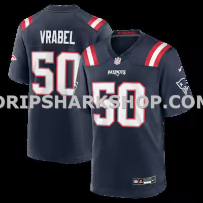 Mens Nike Mike Vrabel Navy New England Patriots Game Retired Player Jersey